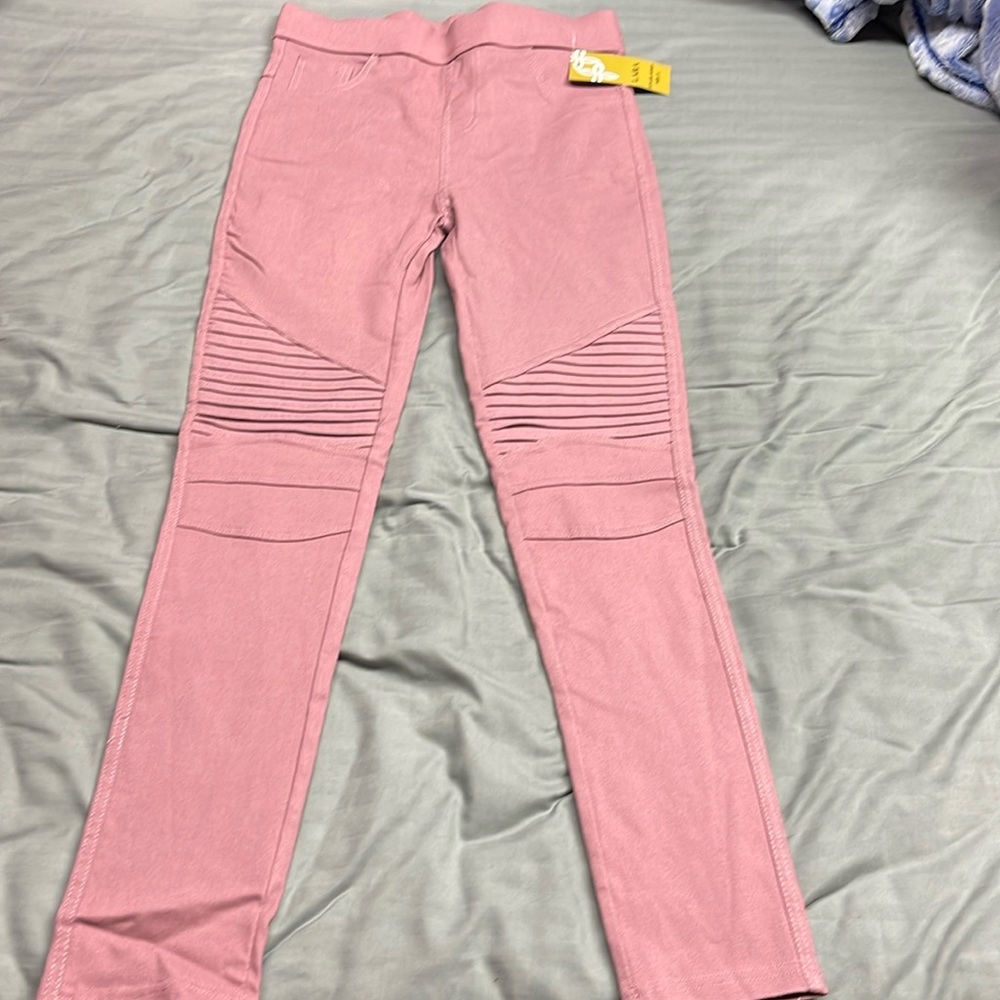 Lara moto jeggings size small BNWT in dusty pink